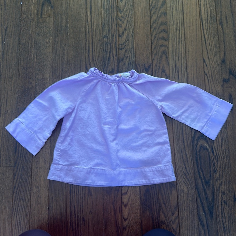 Lavender Crew cuts blouse